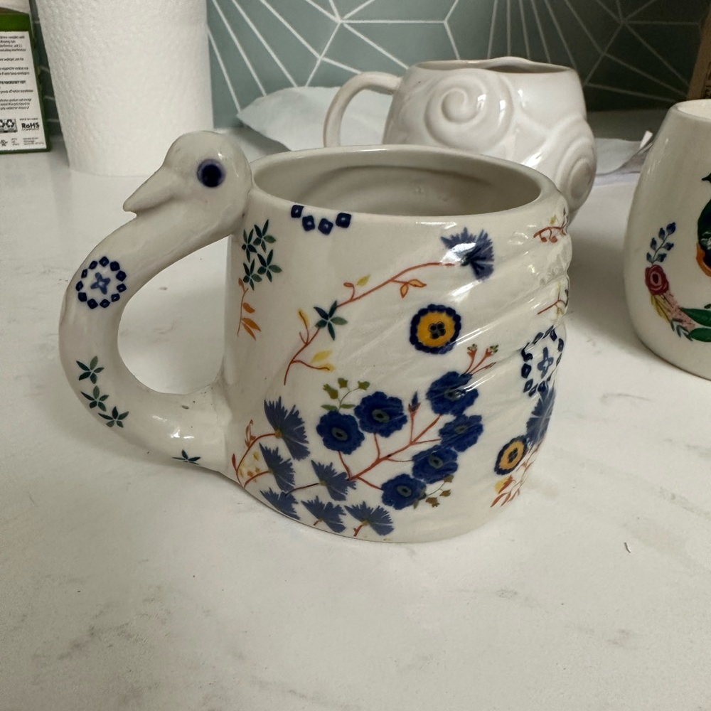 Set of 3 whimsical mugs